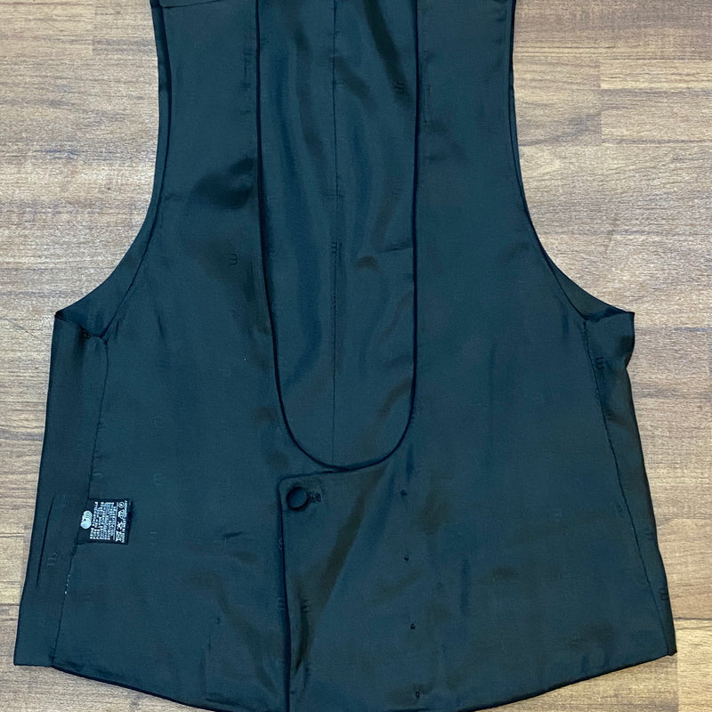 Herren Smokingweste schwarz Vintage Weste Gr.46