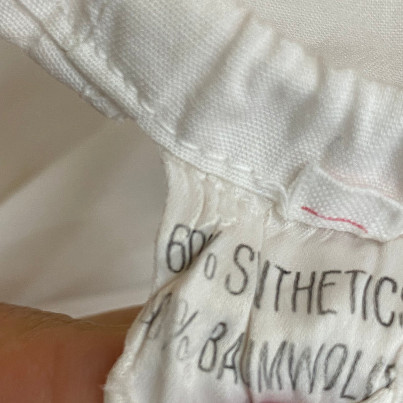 Vintage Dirndlbluse Gr.50 aus den 80er Jahren offwhite