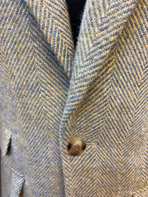 Original Harris Tweed Vintage Anzug aus 100 % Schurwolle – Kleine Herrengröße (44), Unisex