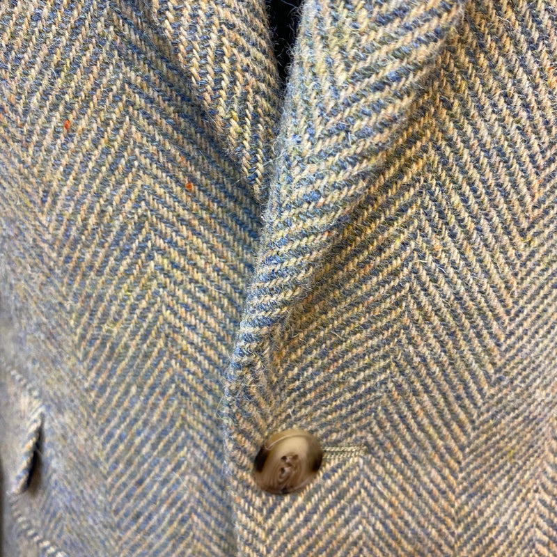 Original Harris Tweed Vintage Anzug aus 100 % Schurwolle – Kleine Herrengröße (44), Unisex