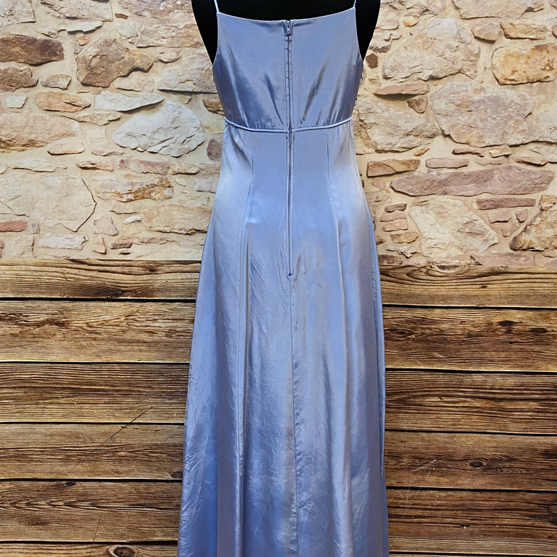 Langes Abendkleid Hellblau Gr.36 Morgan and Co Abschlussballkleid Vintage 90er Jahre