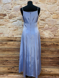 Langes Abendkleid Hellblau Gr.36 Morgan and Co Abschlussballkleid Vintage 90er Jahre