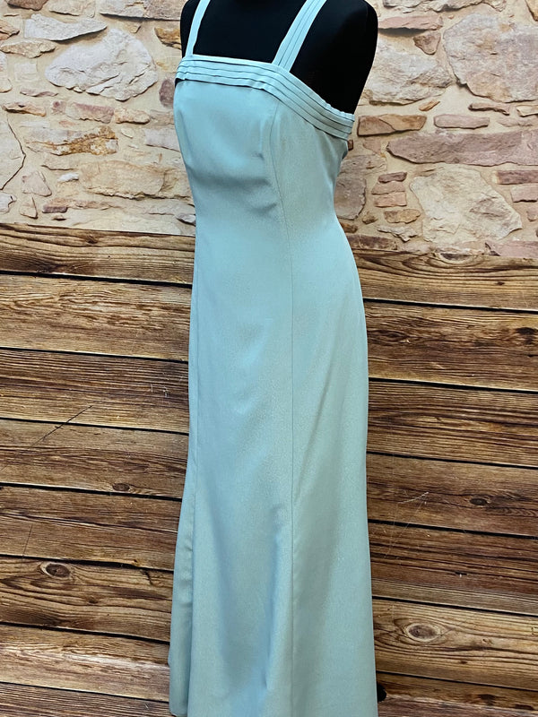 Abendkleid Hellblau Secondhand Gr.42