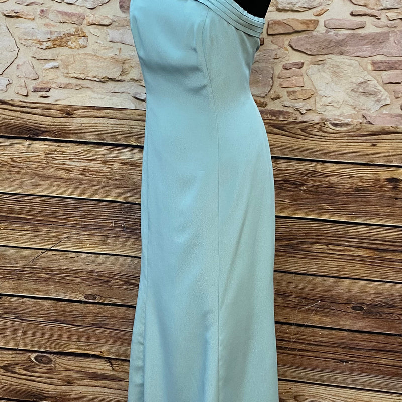 Abendkleid Hellblau Secondhand Gr.42