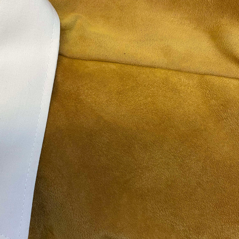 Vintage Westernhemd – XL – Weiß & Camel – Suede-Look – Ranger’s (Made in Mexico)