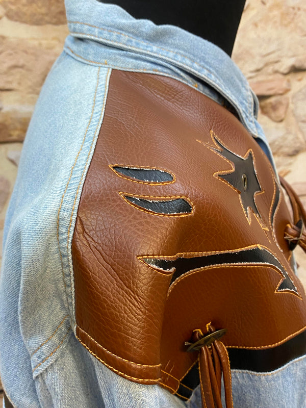 VINTAGE WESTERN DENIM HEMD – XXL – LEDERDETAILS