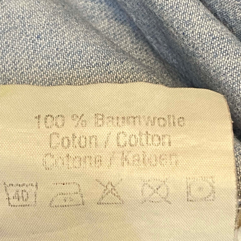 Vintage Western Denimhemd – Größe L – Lederdetails & Adler-Applikationen