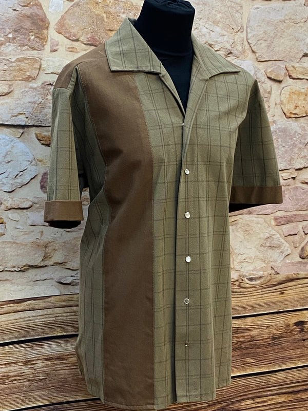 Rockabilly Shirt Bowlinghemd Herren Unikat Handmade Gr.XL