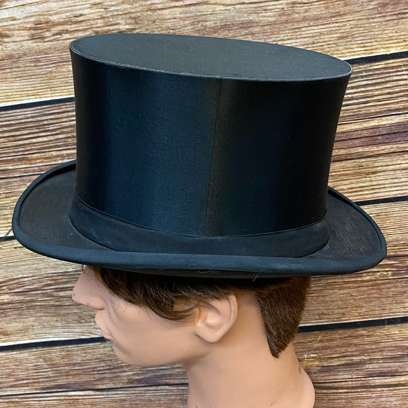 „Herren-Klappzylinder Chapeau Claque, Seitenansicht“