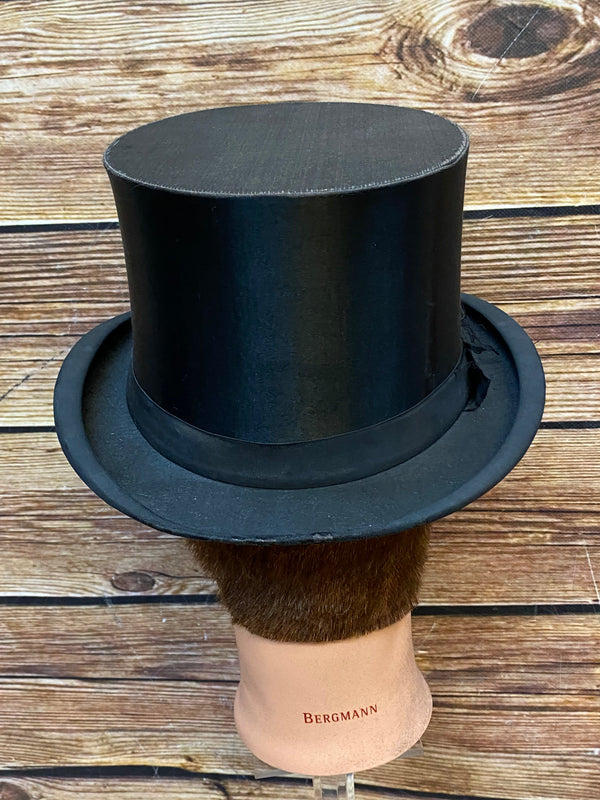 Herren-Klappzylinder schwarz – Chapeau Claque, Gr. 56