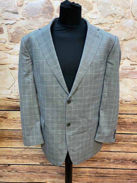 „Graues Herren Sakko von Daniel Hechter mit Karomuster, Vorderansicht“