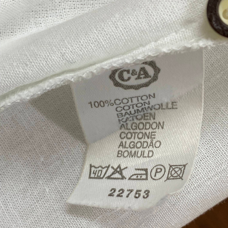 Trachtenhemd  – Größe M  – Weiß