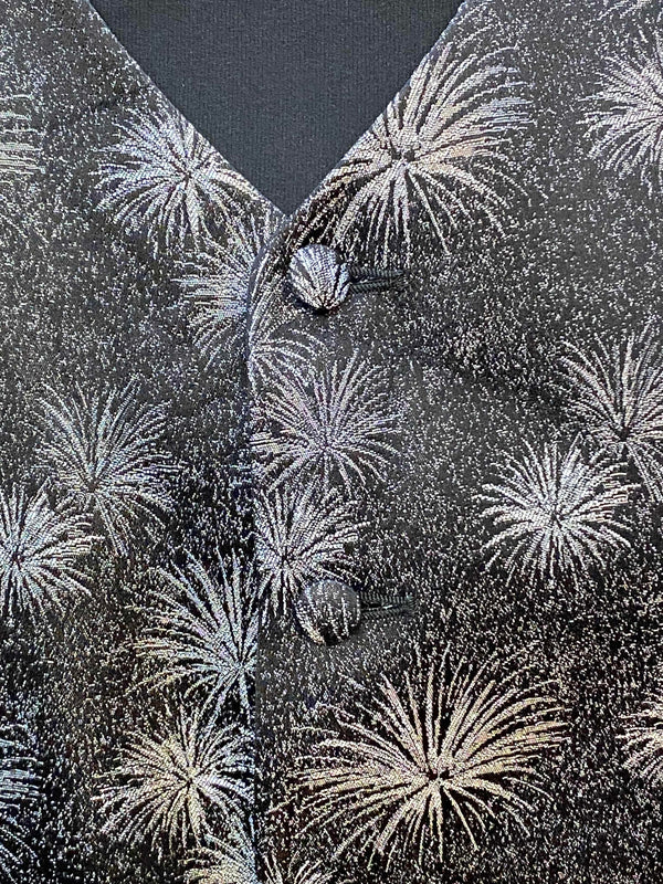 Weste - Herren - schwarz silber  – Wilvorst – Gr. 26