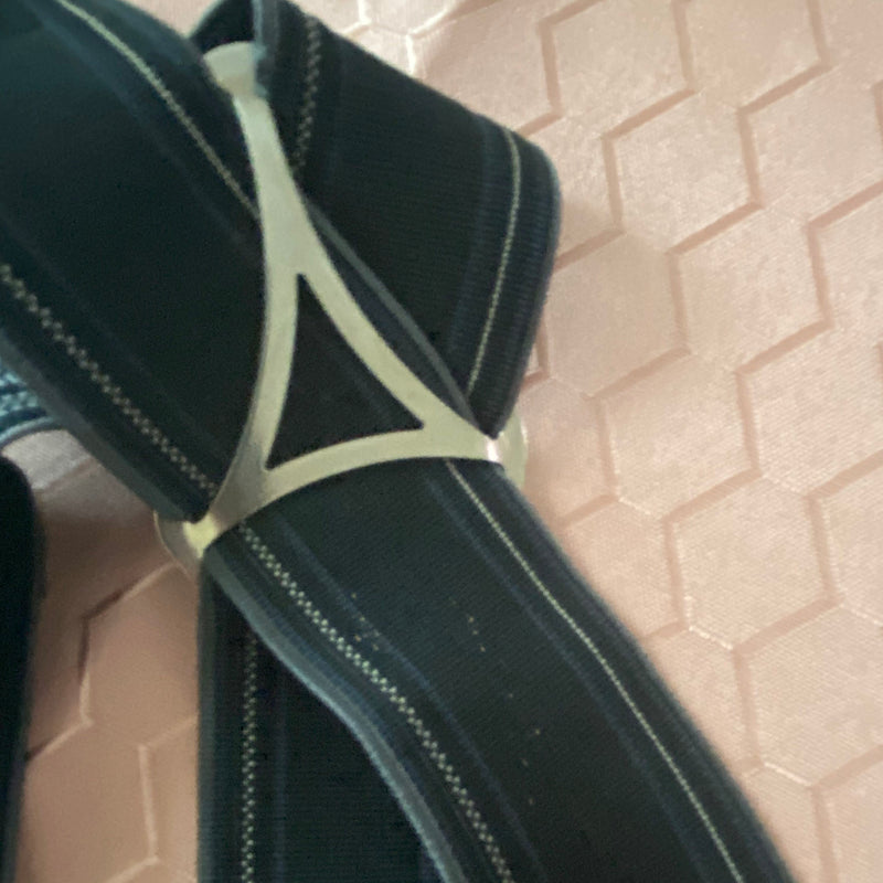 Vintage Herren-Hosenträger in Dunkelblau mit X-Form