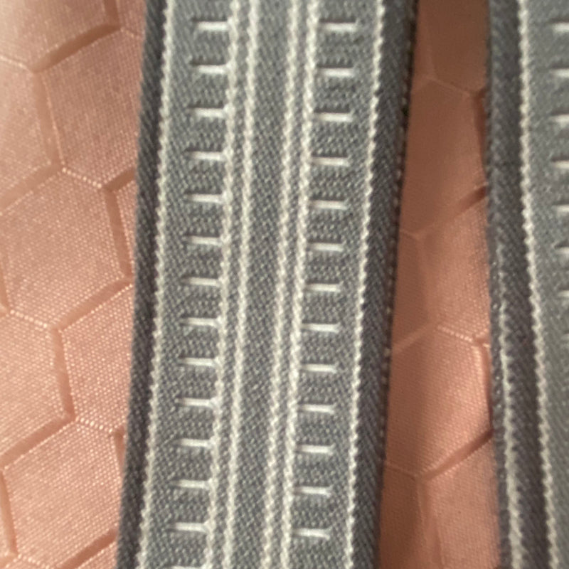 Vintage Herren-Hosenträger in Grau mit Geometrischem Muster, Ansicht 2