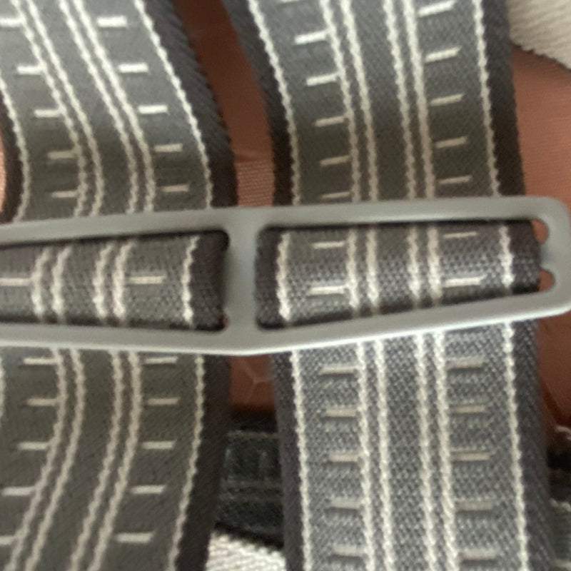 Vintage Herren-Hosenträger in Grau mit Geometrischem Muster, Ansicht 4
