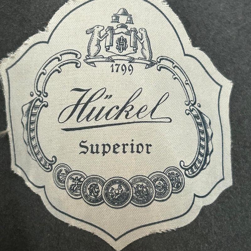 Vintage Hückel Superior Filzhut – Zeitlose Eleganz in Grau