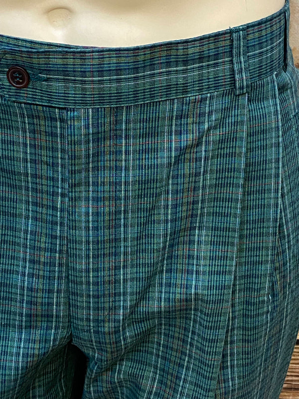 Herren-Knickerbocker Gr. 50 – Bund 90 cm – Grün kariert