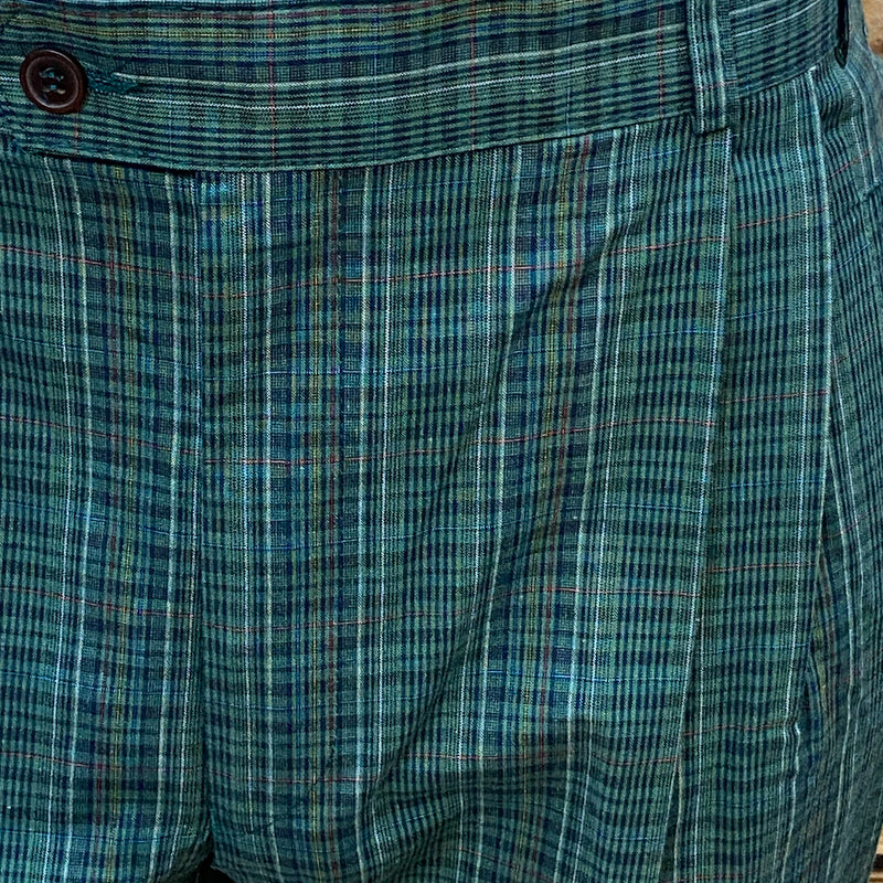 Herren-Knickerbocker Gr. 50 – Bund 90 cm – Grün kariert