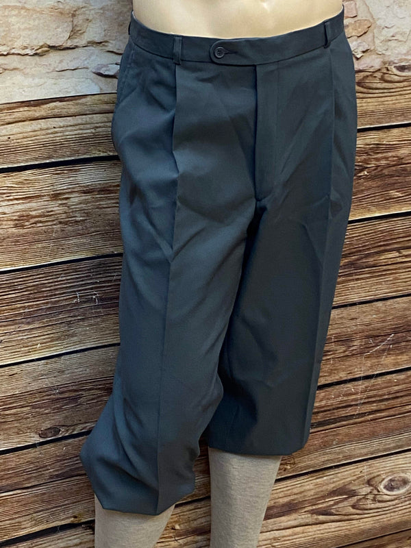 Dunkelgraue Knickerbocker Hose – Vintage-Stil, Gr.54, B 105 cm