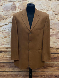 Braune, hochwertige, Jacke Gr.52 aus Cashmere