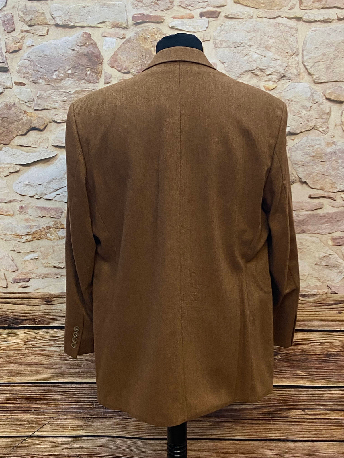 Veste d'occasion marron de haute qualité pour homme taille 52 en cachemire 