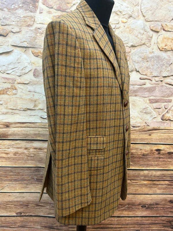 Britisches Tweed-Sakko Herren kariert Gr. 52