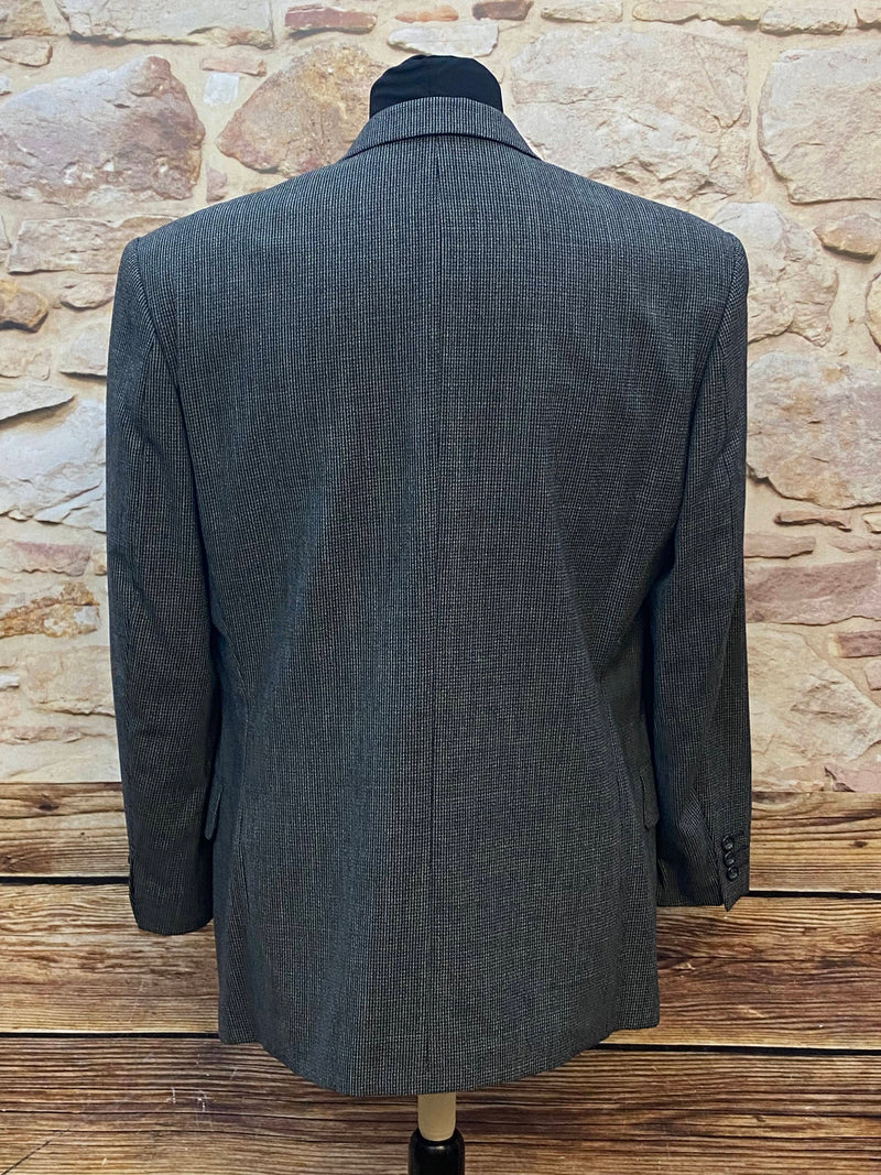 Veste homme à carreaux veste en tweed vintage blazer 2 boutonnage taille 48 