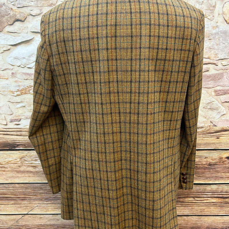 Britisches Tweed-Sakko Herren kariert Gr. 52