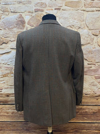 Karierte Herrenjacke Vintage Tweed Sakko Blazer  Gr.48