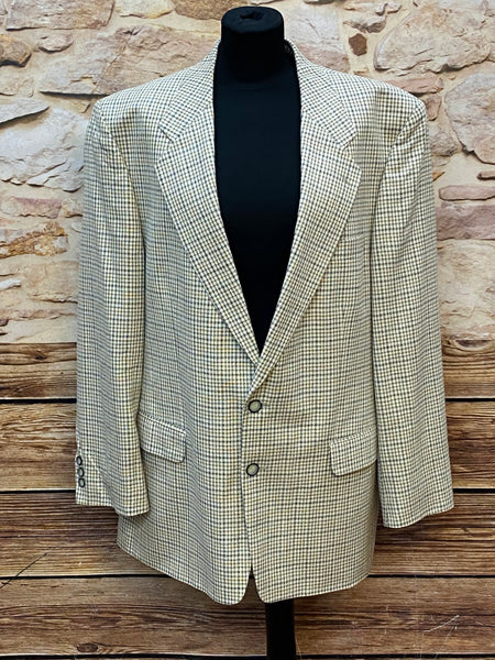 Vintage Herren-Sakko mit Karomuster in Größe 54
