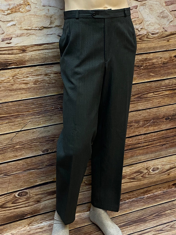 Vintage-Hose Herren Gr.58 Grau/Schwarz