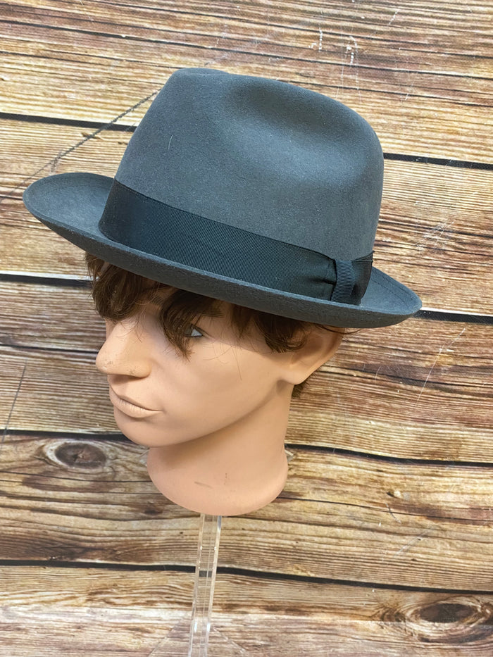 Chapeau homme vintage gris taille 57 