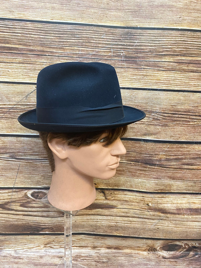 Chapeau vintage homme Royal Stetson noir taille 56 