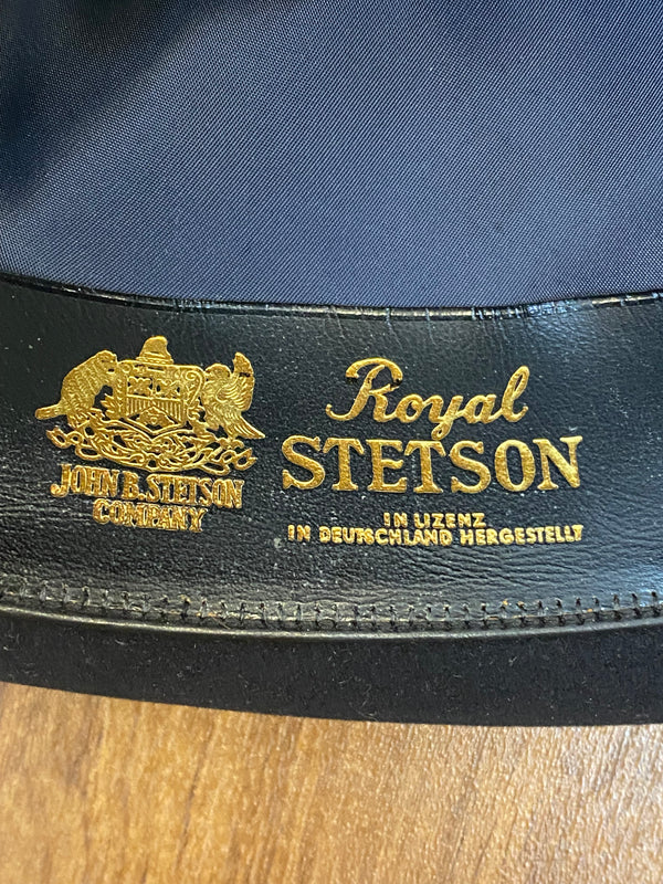 Herren Vintage-Hut Royal Stetson schwarz Gr.56