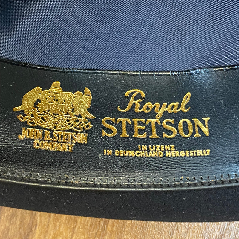 Herren Vintage-Hut Royal Stetson schwarz Gr.56