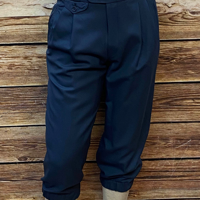 Blaue Knickerbockerhose Gr.48 im 20er-Jahre-Stil,  84 cm