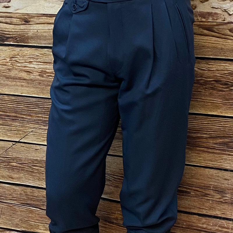 Blaue Knickerbockerhose Gr.48 im 20er-Jahre-Stil,  84 cm