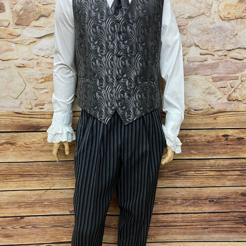 Steampunk Hochzeits-Frack Herren Outfit mit Frack und Stresemann-Hose Gr.50 Unikat