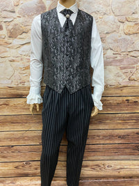 Costume de mariage tenue steampunk homme avec frac et pantalon Stresemann taille L unique