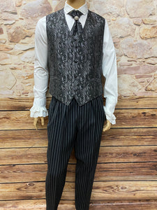 Hochzeitsanzug Herren Steampunk Outfit mit Frack und Stresemann-Hose Gr.50 Unikat
