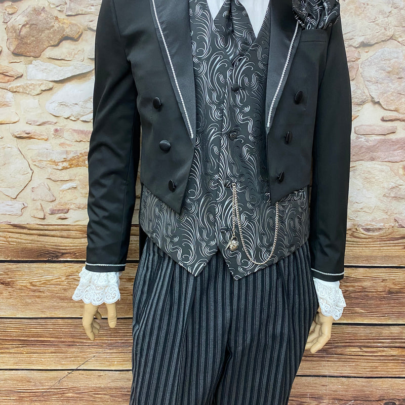 Steampunk Hochzeitsanzug mit Frack und Stresemann-Hose Gr.50 Unikat