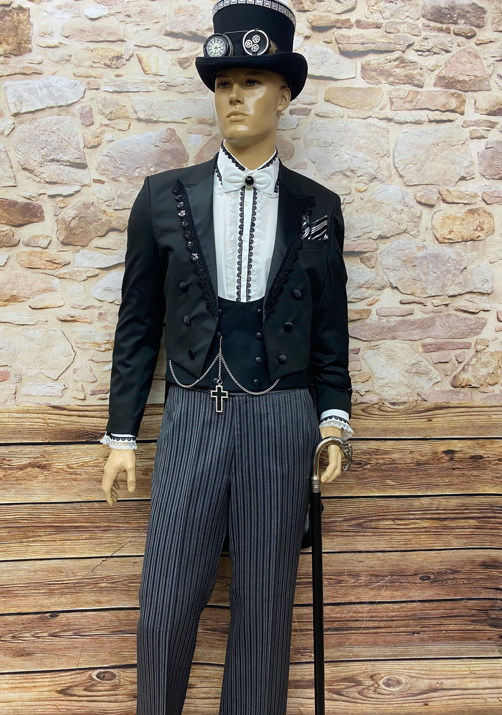 7-teiliger Hochzeitsanzug Wedding Suit Steampunk Barock Gothic Gr.52