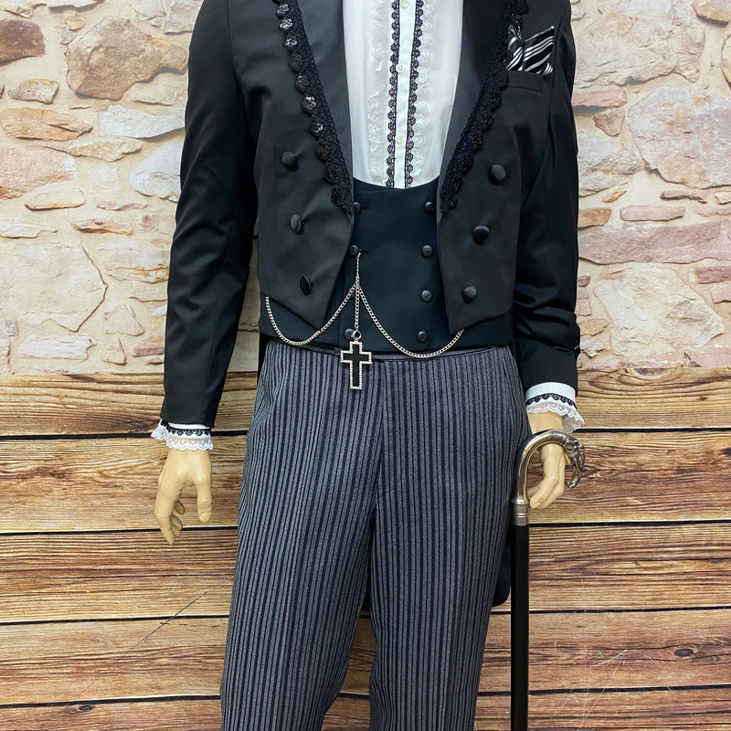 Hochzeitsanzug Bräutigam Wedding Suit Steampunk Barock Gothic Gr.52 Unikat