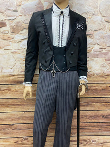 Hochzeitsanzug Bräutigam Wedding Suit Steampunk Barock Gothic Gr.52 Unikat