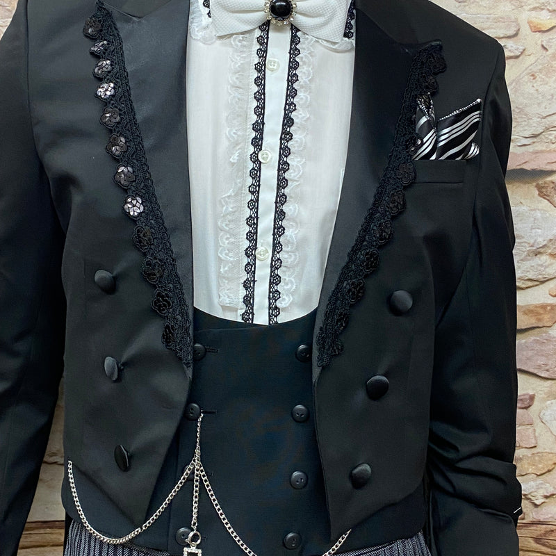 7-teiliger Hochzeitsfrack Wedding Suit Steampunk Barock Gothic Gr.52