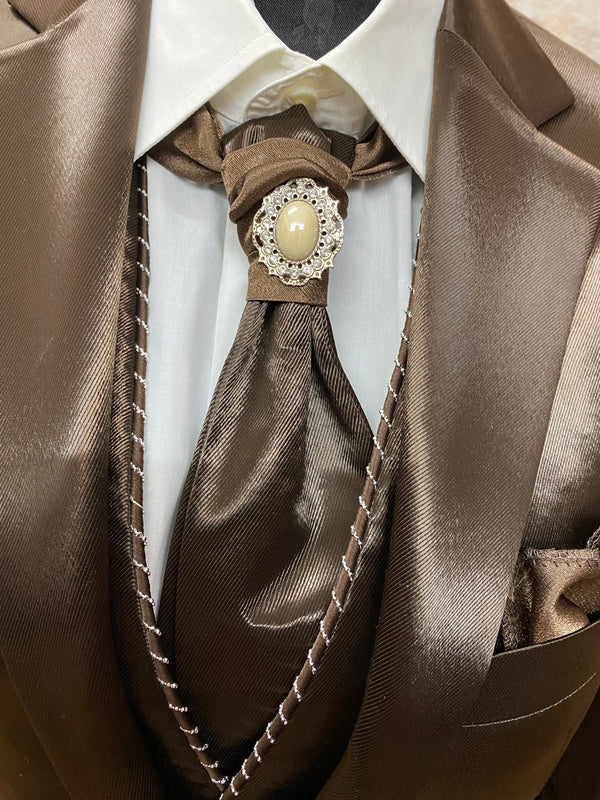 Herren Anzug, Vintage 5teilig in braun
