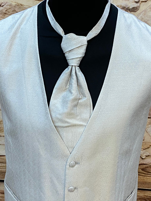 Hochzeitsweste in Silbergrau – Wilvorst Slim Line, Gr.48