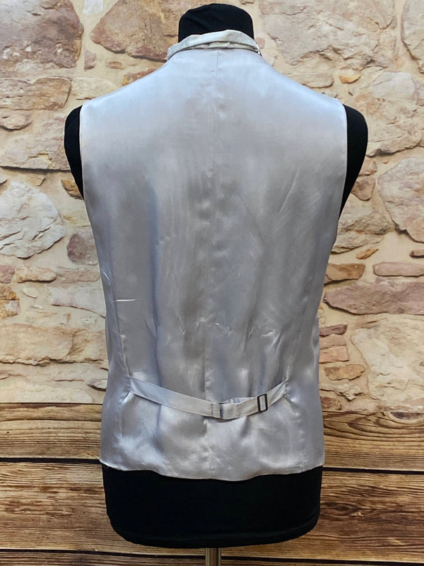 Hochzeitsweste in Silbergrau – Wilvorst Slim Line, Gr.48