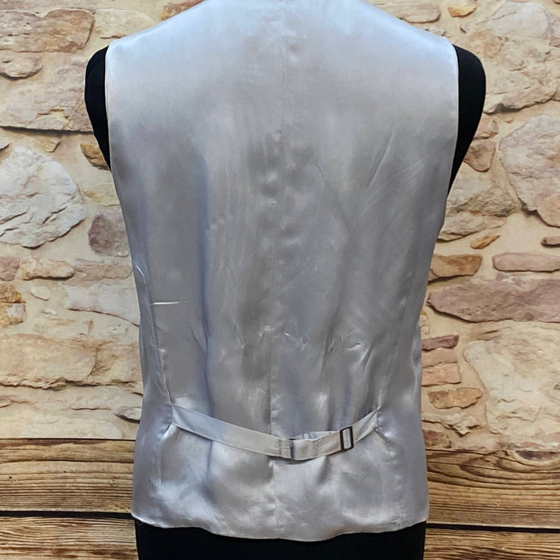 Hochzeitsweste in Silbergrau – Wilvorst Slim Line, Gr.48
